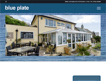 Tablet Screenshot of blueplatecornwall.com